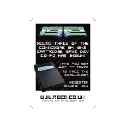 Commodore 64 16k cartridge game development competition Pagina pubblicitaria A4 Giugno 2013
